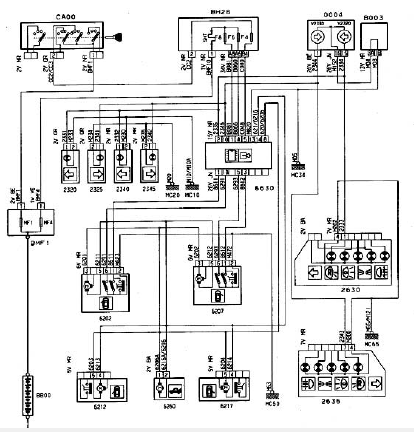 Схема электрики пежо 306