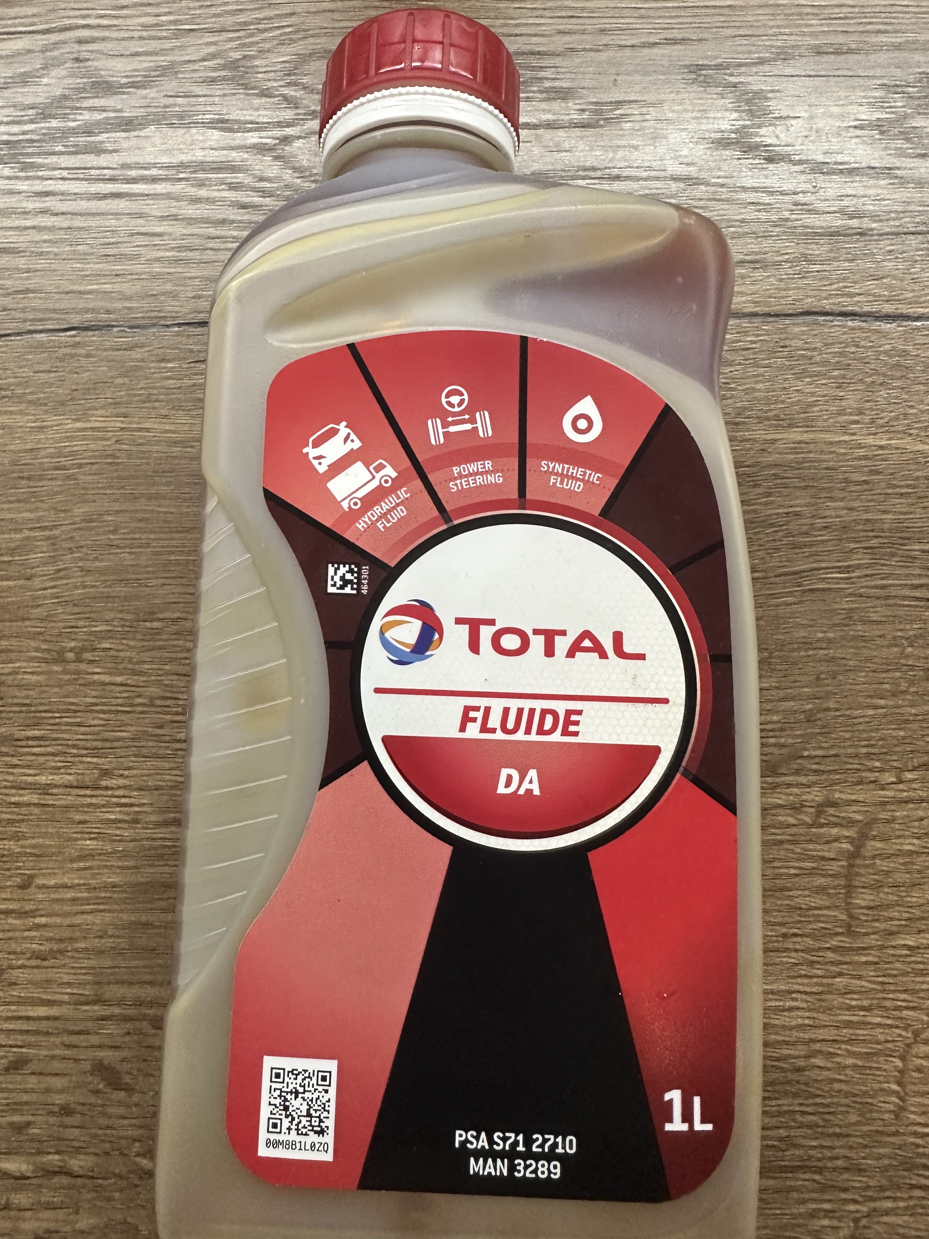 Масло гидравлическое Total Fluid DA 1л
